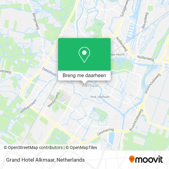 Grand Hotel Alkmaar kaart