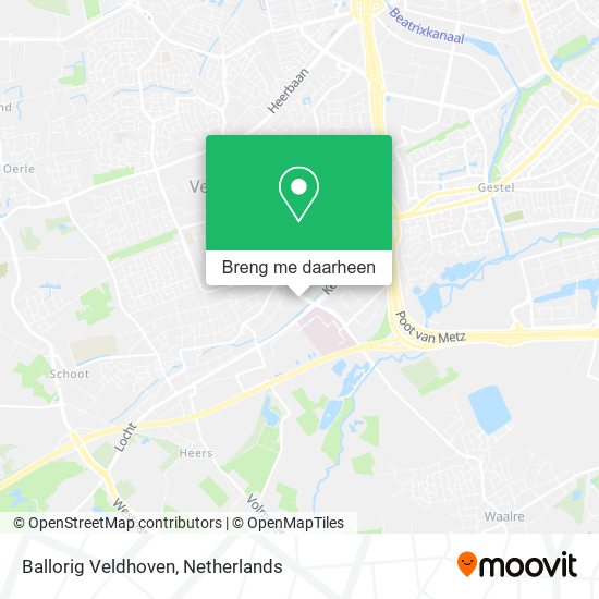 Ballorig Veldhoven kaart