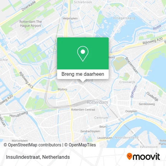 Insulindestraat kaart