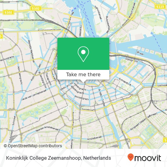 Koninklijk College Zeemanshoop, Muntplein 10 kaart