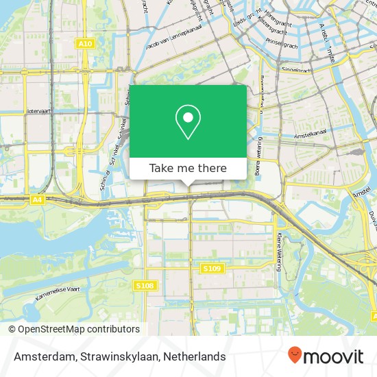 Amsterdam, Strawinskylaan kaart