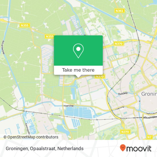Groningen, Opaalstraat kaart