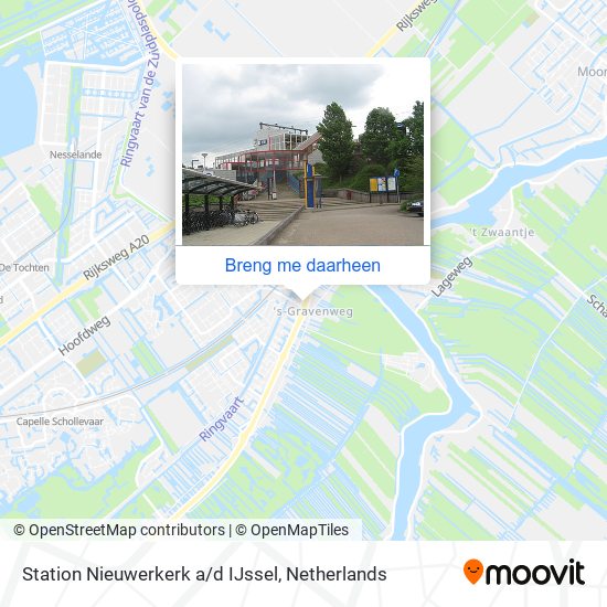 Station Nieuwerkerk a/d IJssel kaart