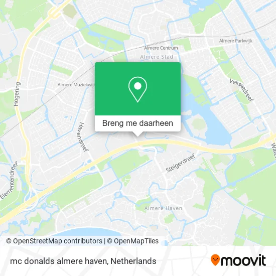 mc donalds almere haven kaart
