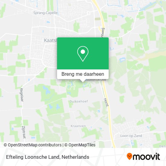 Efteling Loonsche Land kaart