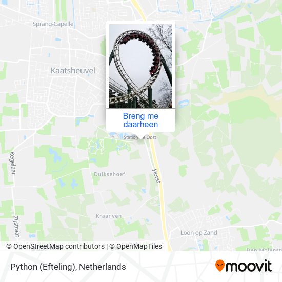 Python (Efteling) kaart