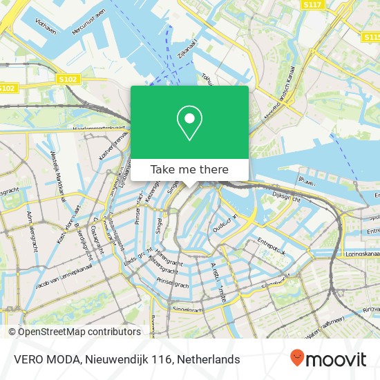 VERO MODA, Nieuwendijk 116 kaart