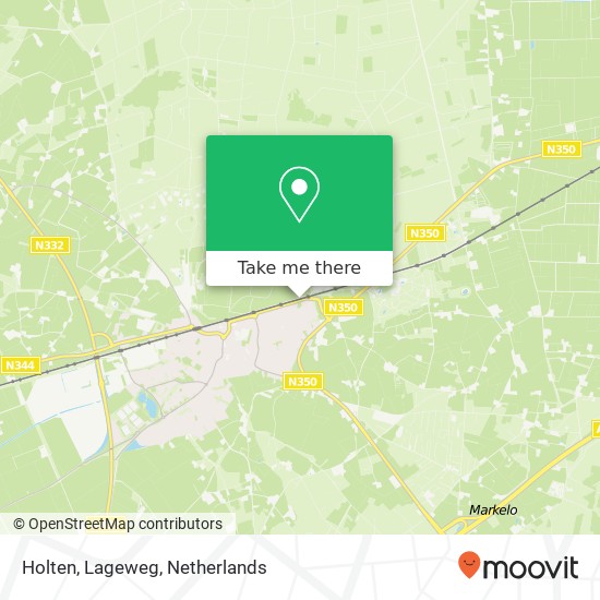 Holten, Lageweg kaart