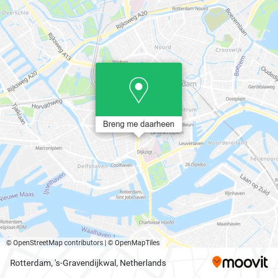 Rotterdam, 's-Gravendijkwal kaart