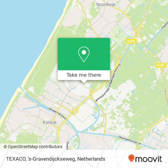 TEXACO, 's-Gravendijckseweg kaart