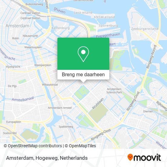 Amsterdam, Hogeweg kaart