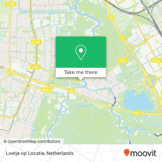 Loetje op Locatie, Amstelzijde 85 kaart