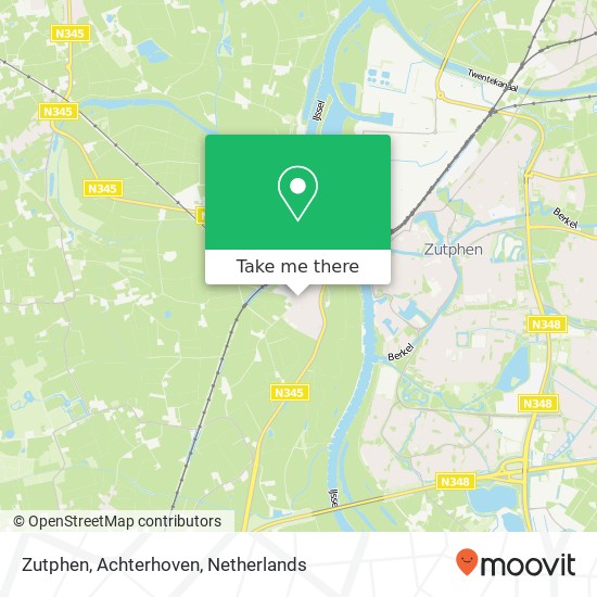 Zutphen, Achterhoven kaart