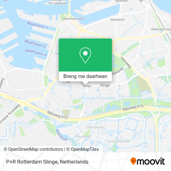 P+R Rotterdam Slinge kaart