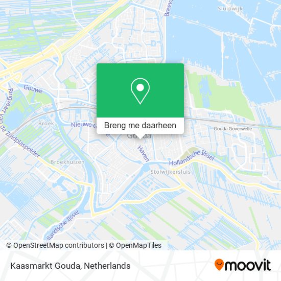 Kaasmarkt Gouda kaart