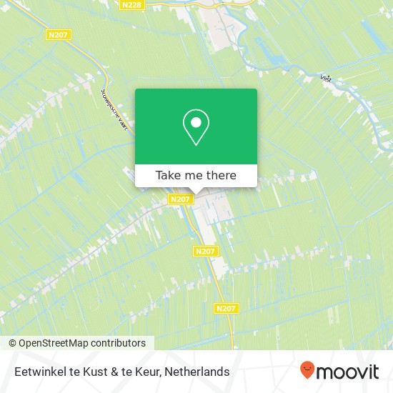 Eetwinkel te Kust & te Keur, Dorpsplein 14 kaart