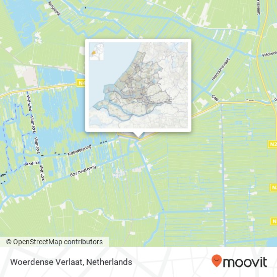 Woerdense Verlaat kaart