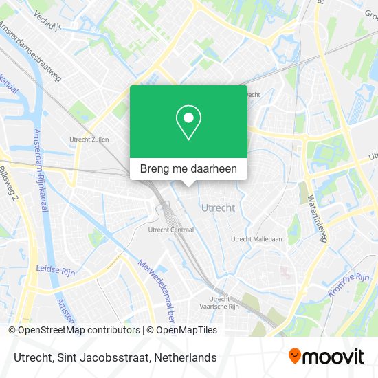 Utrecht, Sint Jacobsstraat kaart