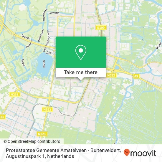 Protestantse Gemeente Amstelveen - Buitenveldert, Augustinuspark 1 kaart