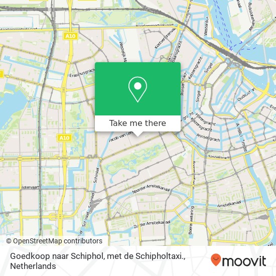 Goedkoop naar Schiphol, met de Schipholtaxi. kaart