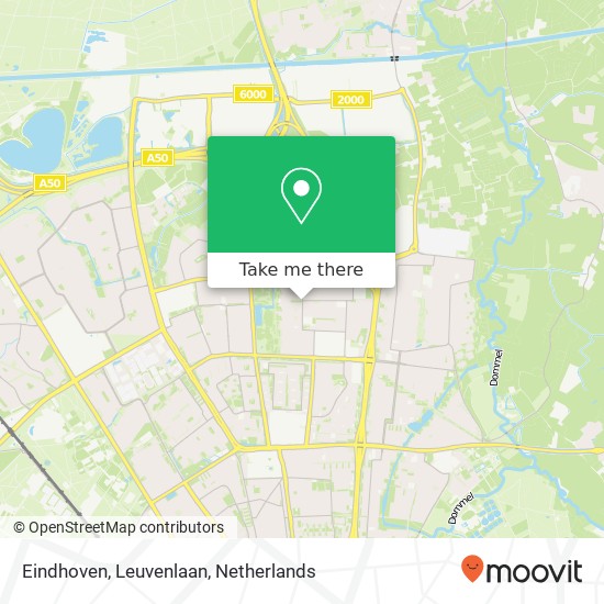 Eindhoven, Leuvenlaan kaart