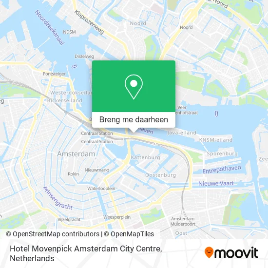 Hotel Movenpick Amsterdam City Centre kaart