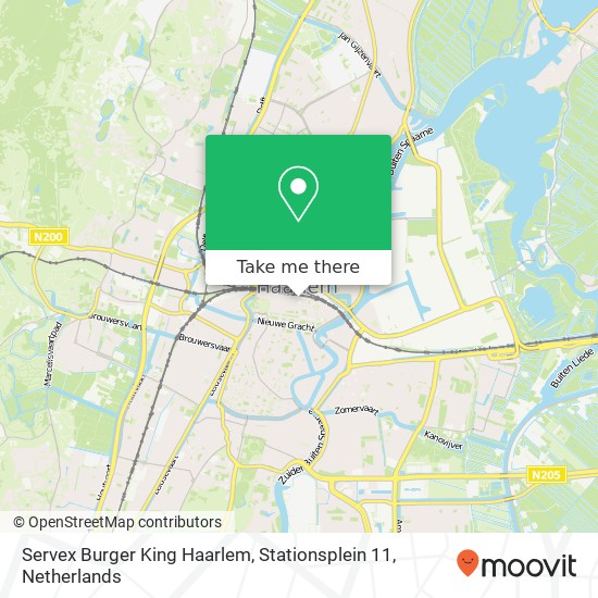 Servex Burger King Haarlem, Stationsplein 11 kaart