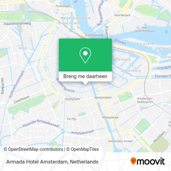 Armada Hotel Amsterdam kaart