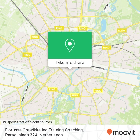 Florusse Ontwikkeling Training Coaching, Paradijslaan 32A kaart