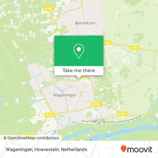 Wageningen, Hoevestein kaart