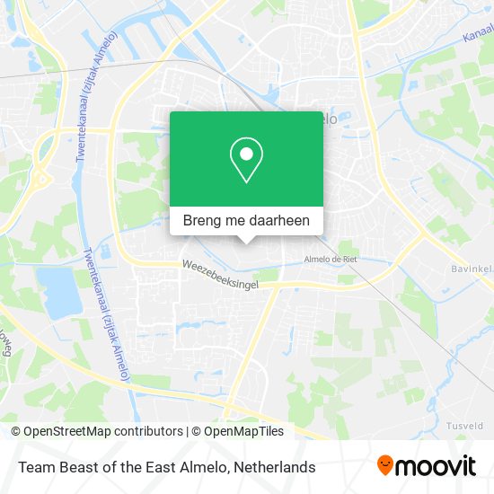Team Beast of the East Almelo kaart