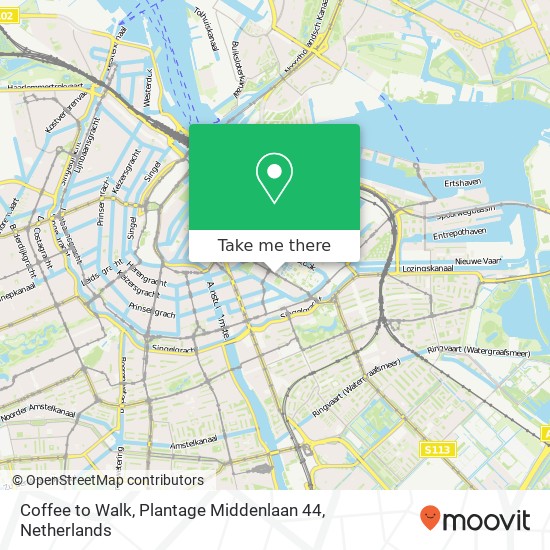 Coffee to Walk, Plantage Middenlaan 44 kaart