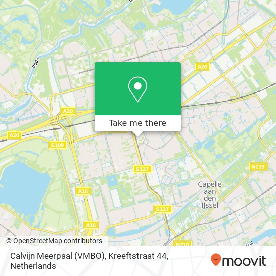 Calvijn Meerpaal (VMBO), Kreeftstraat 44 kaart