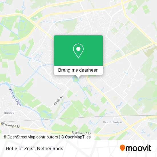 Het Slot Zeist kaart