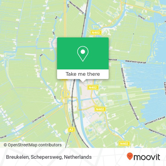 Breukelen, Schepersweg kaart