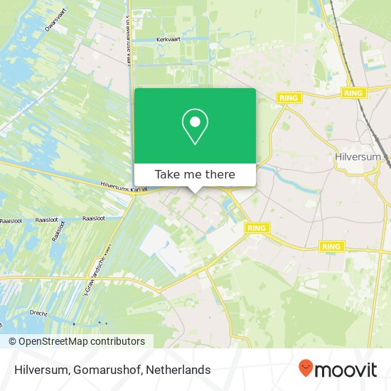 Hilversum, Gomarushof kaart
