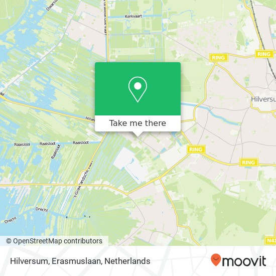 Hilversum, Erasmuslaan kaart