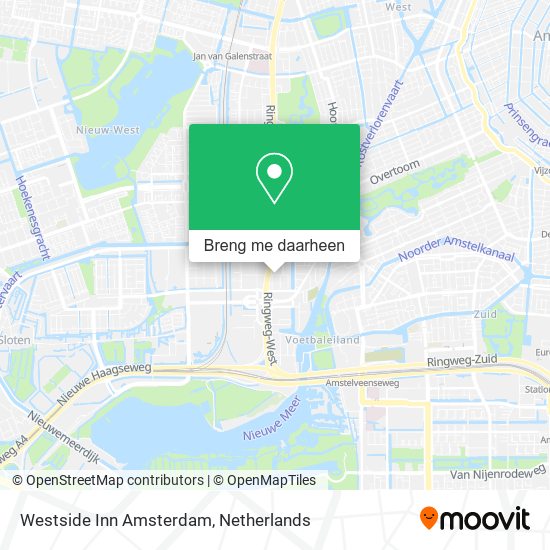 Westside Inn Amsterdam kaart