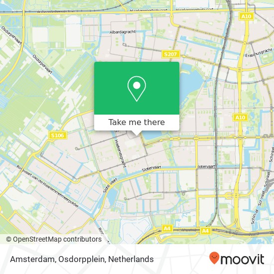 Amsterdam, Osdorpplein kaart