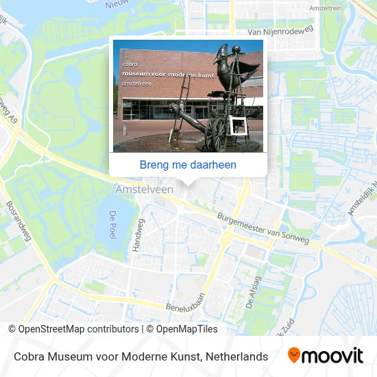 Cobra Museum voor Moderne Kunst kaart