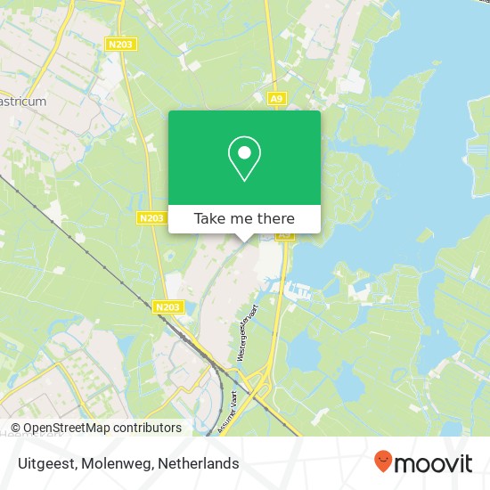 Uitgeest, Molenweg kaart