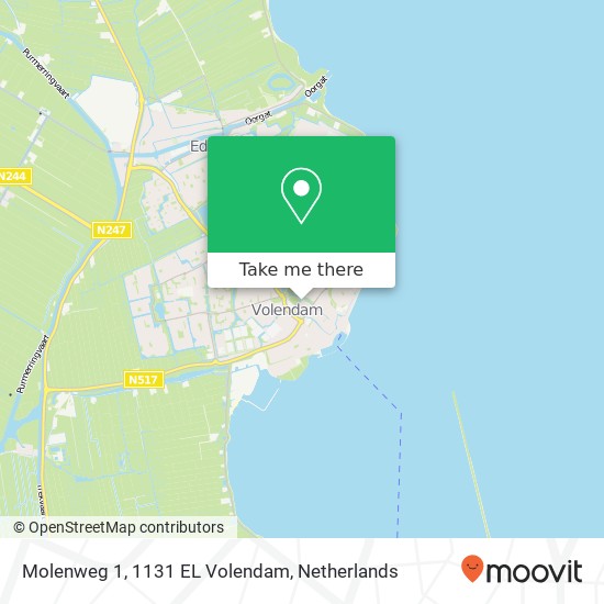 Molenweg 1, 1131 EL Volendam kaart