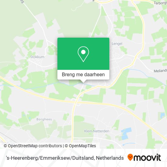 's-Heerenberg / Emmeriksew / Duitsland kaart