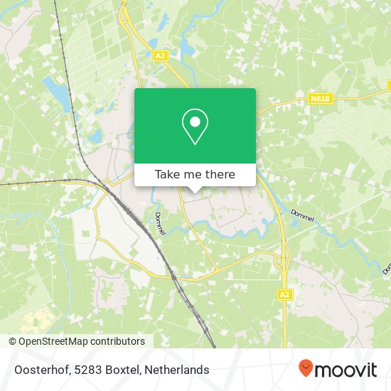 Oosterhof, 5283 Boxtel kaart