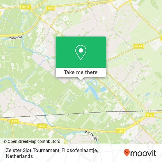 Zeister Slot Tournament, Filosofenlaantje kaart