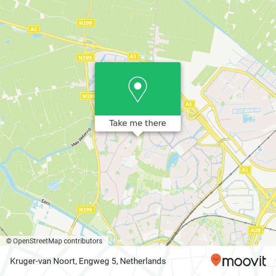 Kruger-van Noort, Engweg 5 kaart
