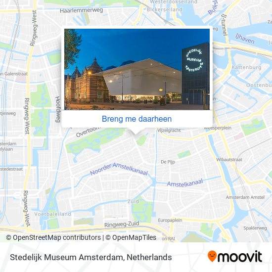 Stedelijk Museum Amsterdam kaart