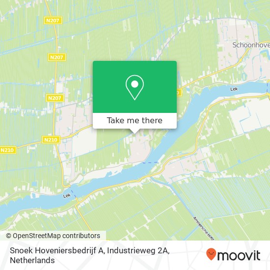 Snoek Hoveniersbedrijf A, Industrieweg 2A kaart