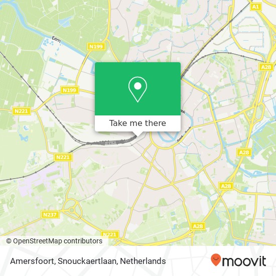 Amersfoort, Snouckaertlaan kaart