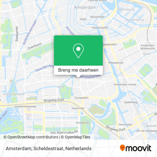 Amsterdam, Scheldestraat kaart